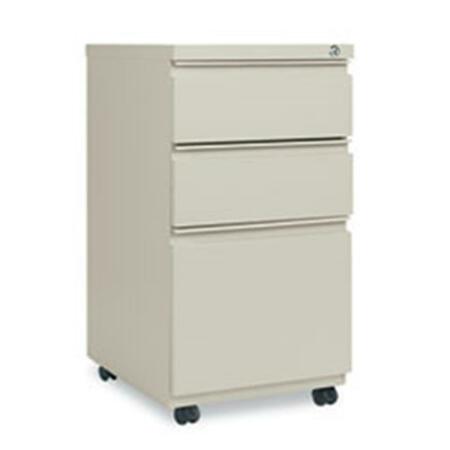 ALERA TECHNOLOGIES 14.87 x 19.12 in. Three-Drawer Metal Pedestal File with Full Length Pull - Putty PBBBFPY